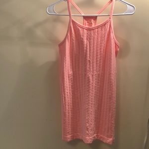 Athleta Sweat Life Tank Racerback Peach Sz Medium